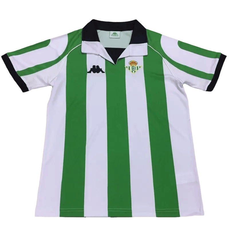 Real Betis 1998 Home Retro Men Jersey - White/Green