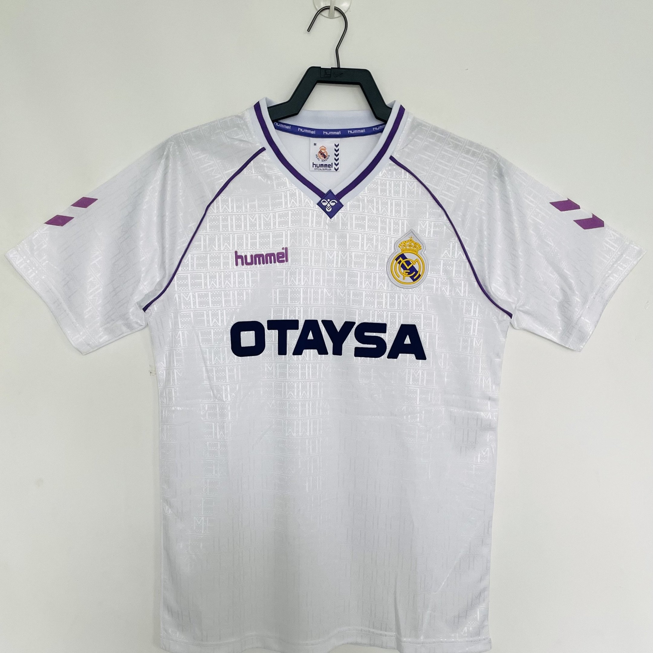 Real Madrid 1990/92 Home Retro Men Jersey - White