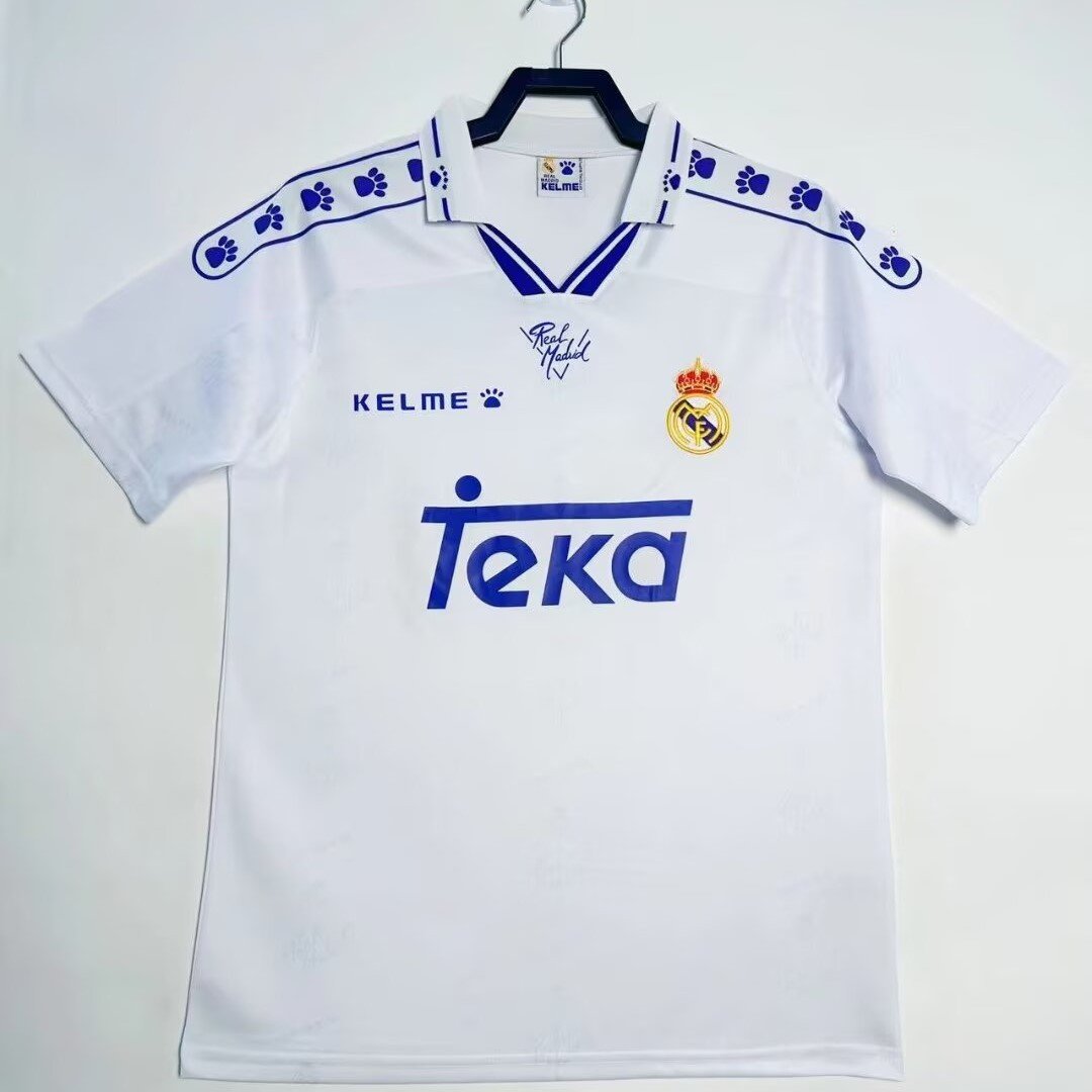 Real Madrid 1994/96 Home Retro Men Jersey - White