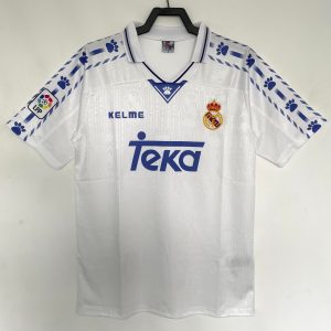 Real Madrid 1996/97 Home Retro Men Jersey - White