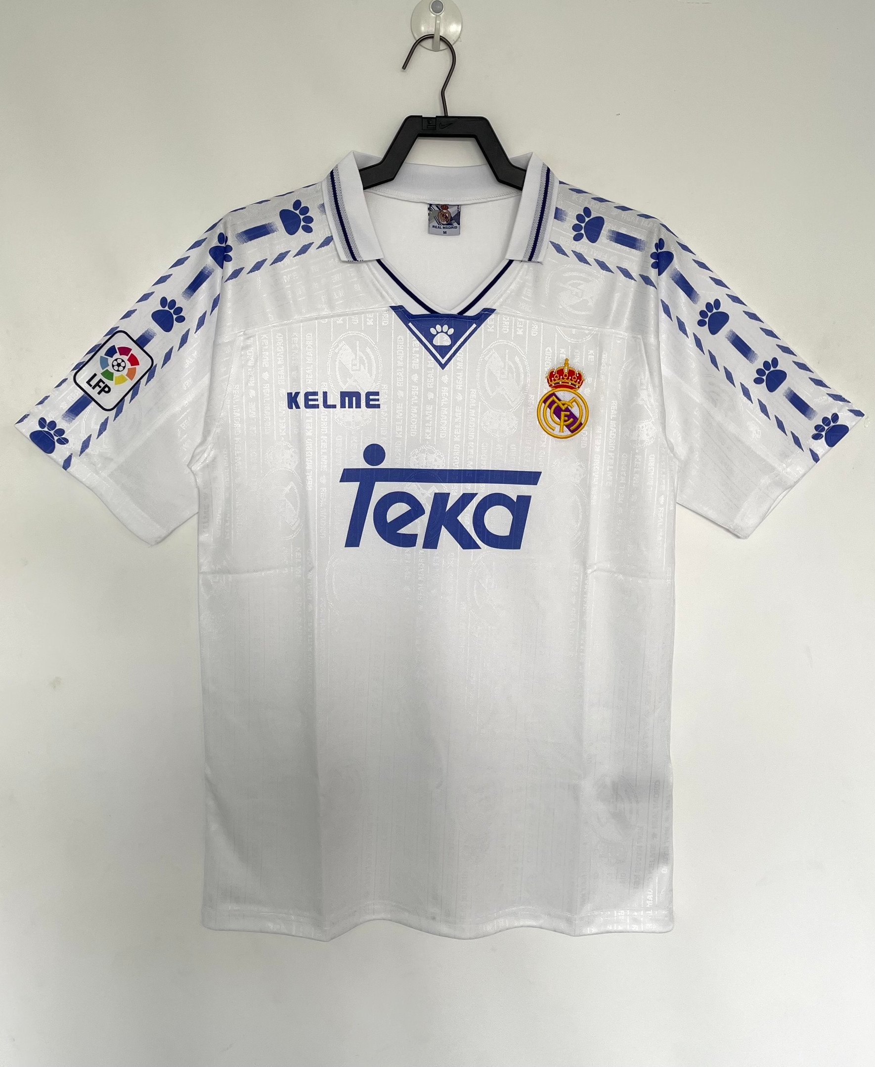 Real Madrid 1996/97 Home Retro Men Jersey – White