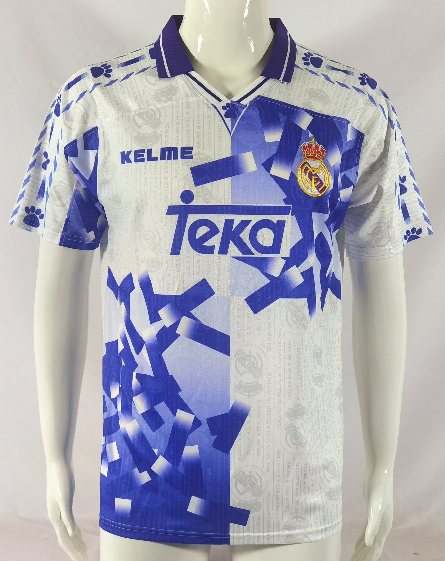 Real Madrid 1996/97 Third Retro Men Jersey – White