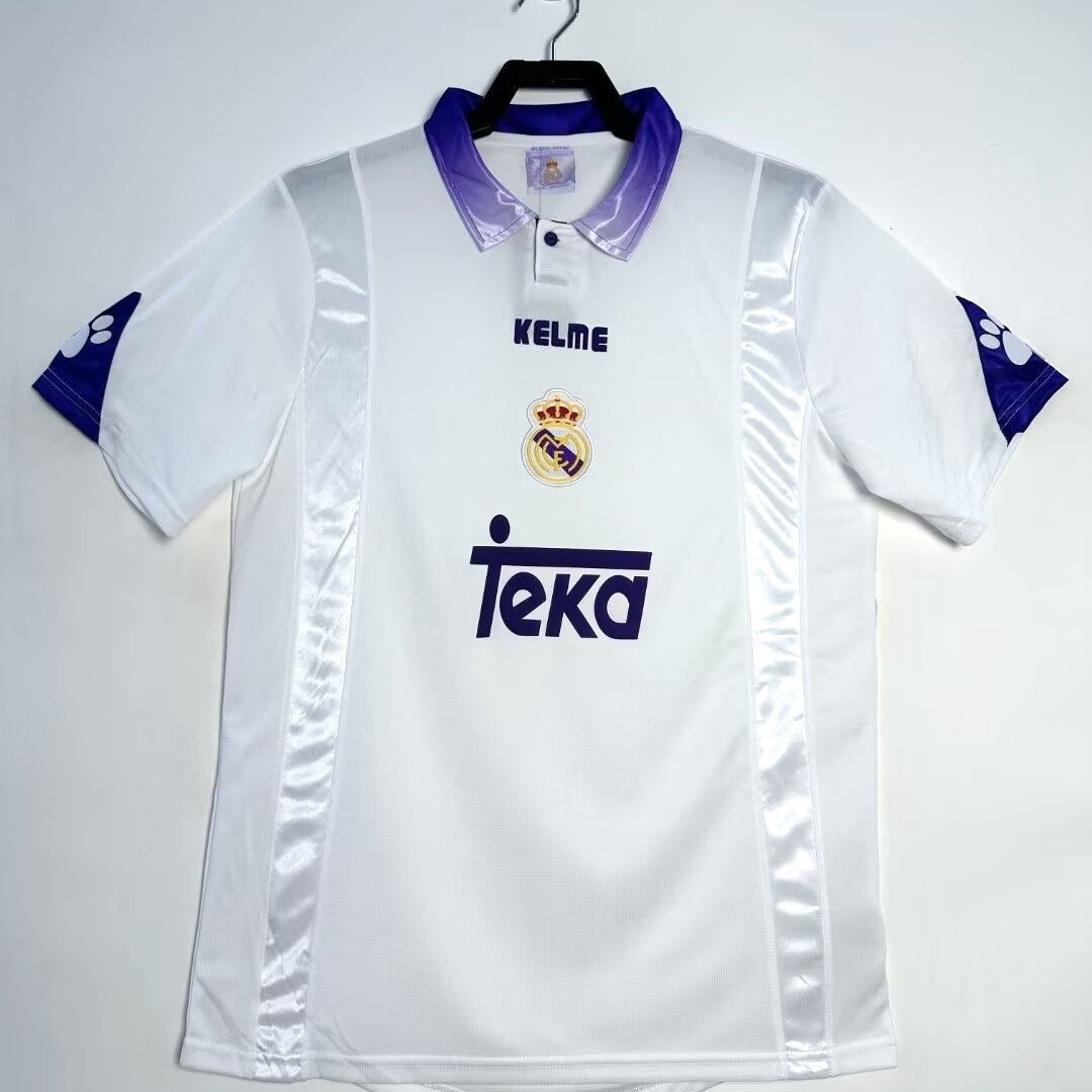 Real Madrid 1997/98 Home Retro Men Jersey - White