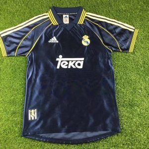 Real Madrid 1998/2000 Away Retro Men Jersey - Black