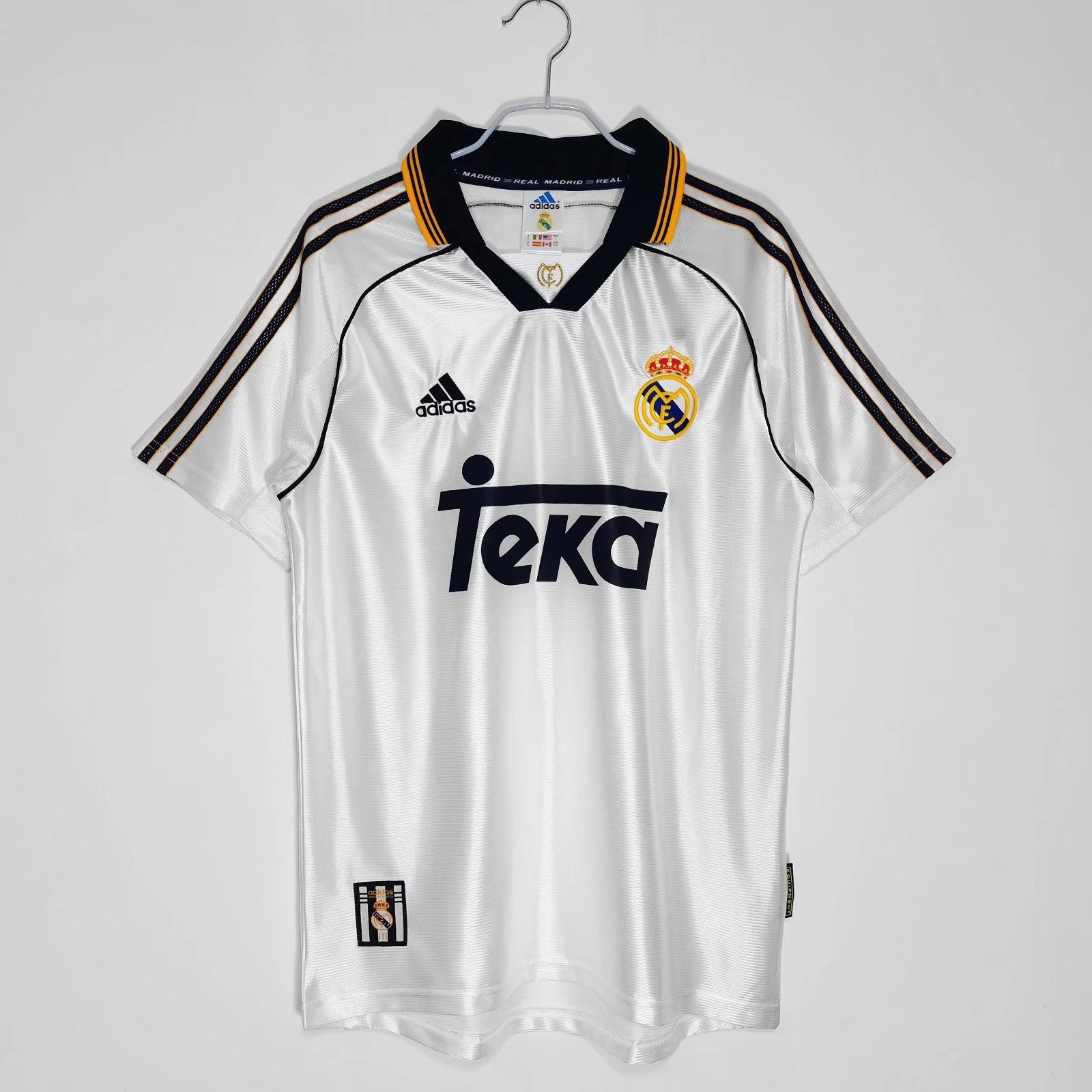Real Madrid 1998/99 Home Retro Men Jersey - White