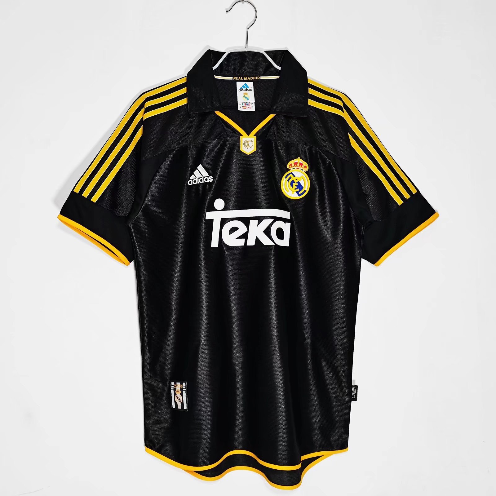 Real Madrid 1999/2000 Away Retro Men Jersey - Black