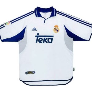 Real Madrid 2000/01 Home Retro Men Jersey - White