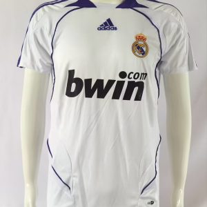 Real Madrid 2007/08 Home Retro Men Jersey - White