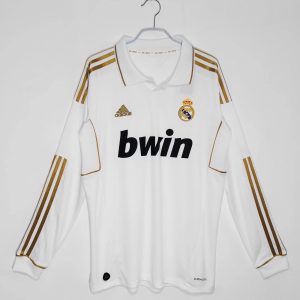 Real Madrid 2011/12 Home Retro Long Sleeve Men Jersey - White