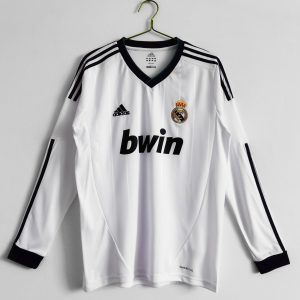 Real Madrid 2012/13 Home Retro Long Sleeve Men Jersey - White