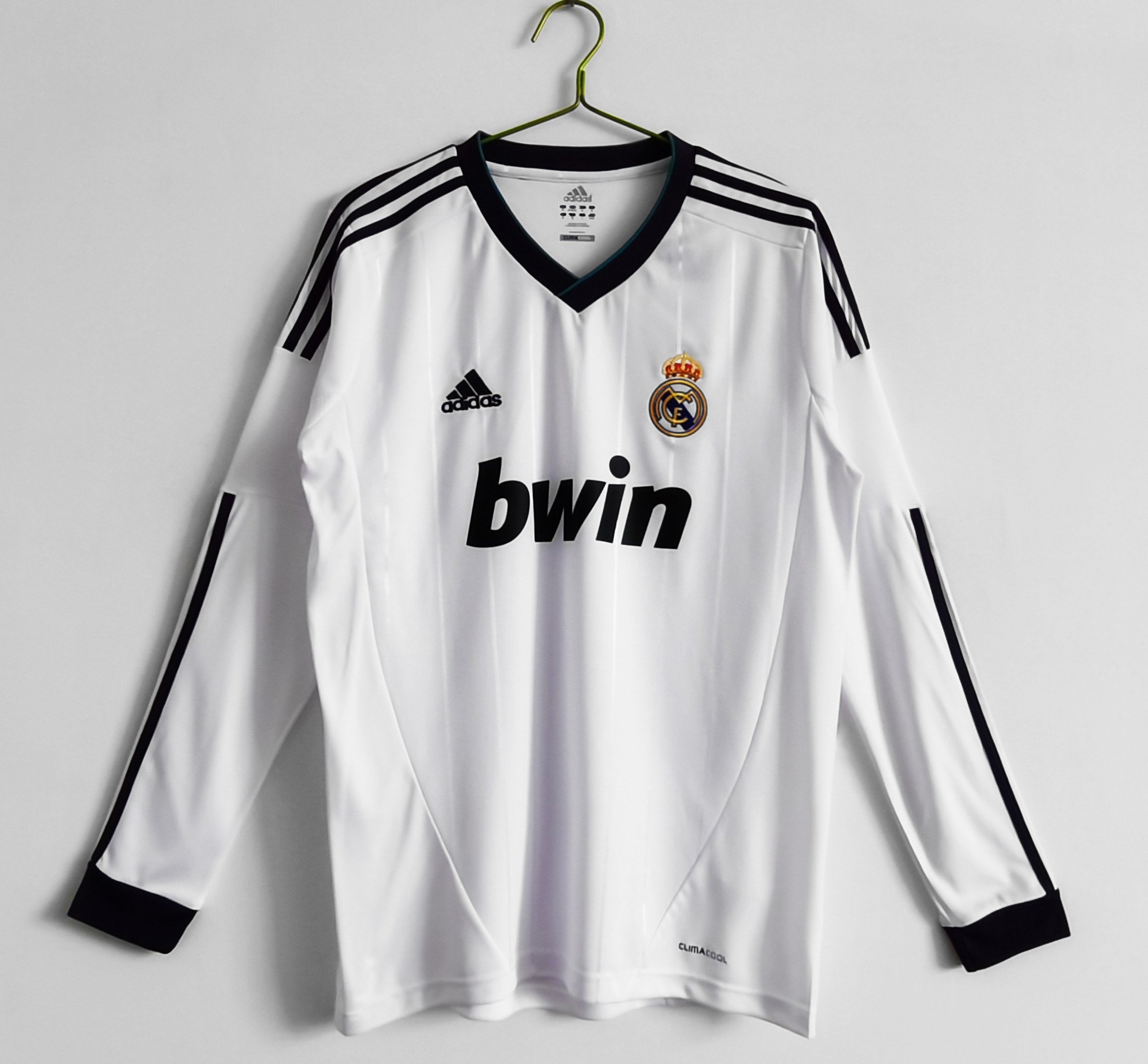 Real Madrid 2012/13 Home Retro Long Sleeve Men Jersey – White