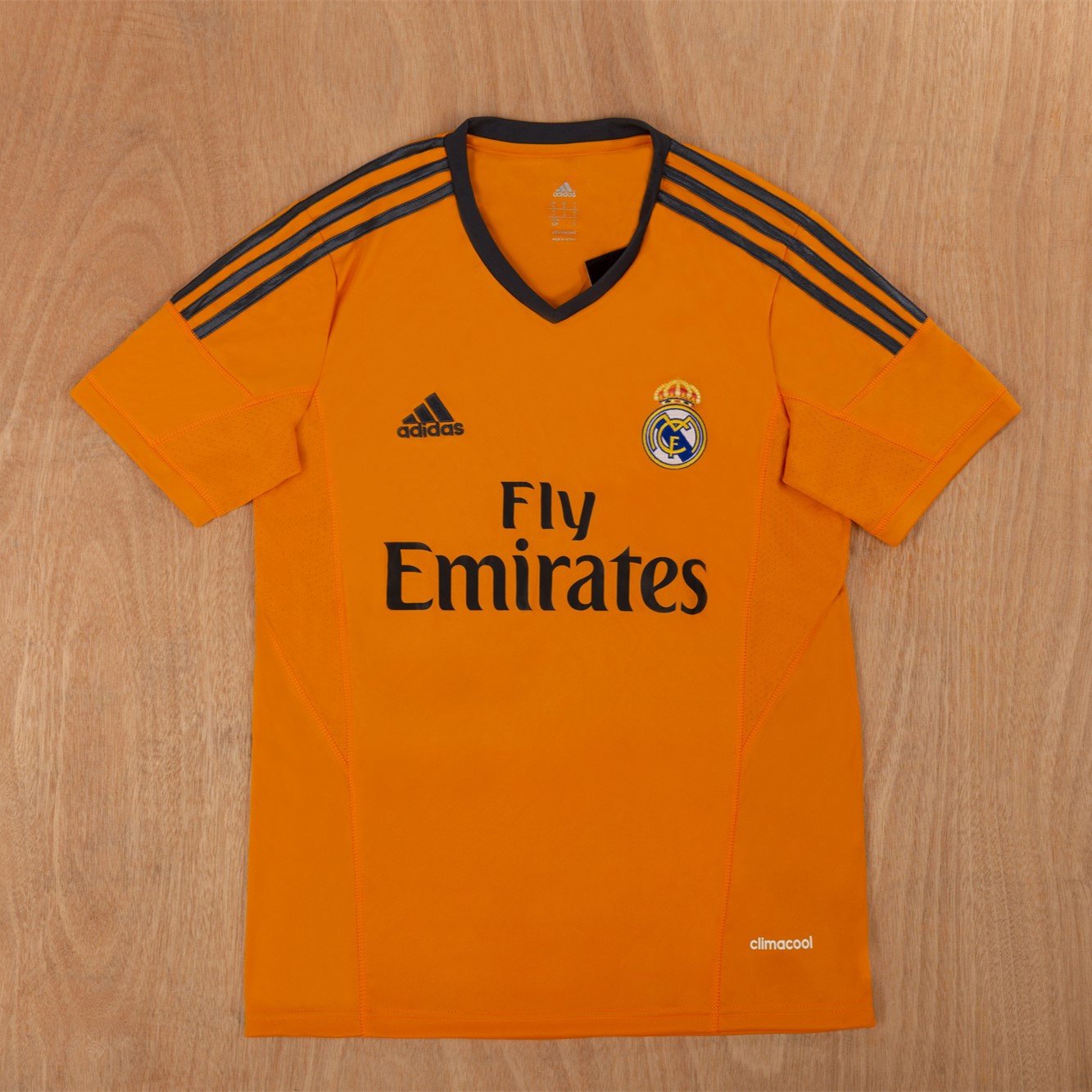 Real Madrid 2013/14 Third Retro Men Jersey - Orange