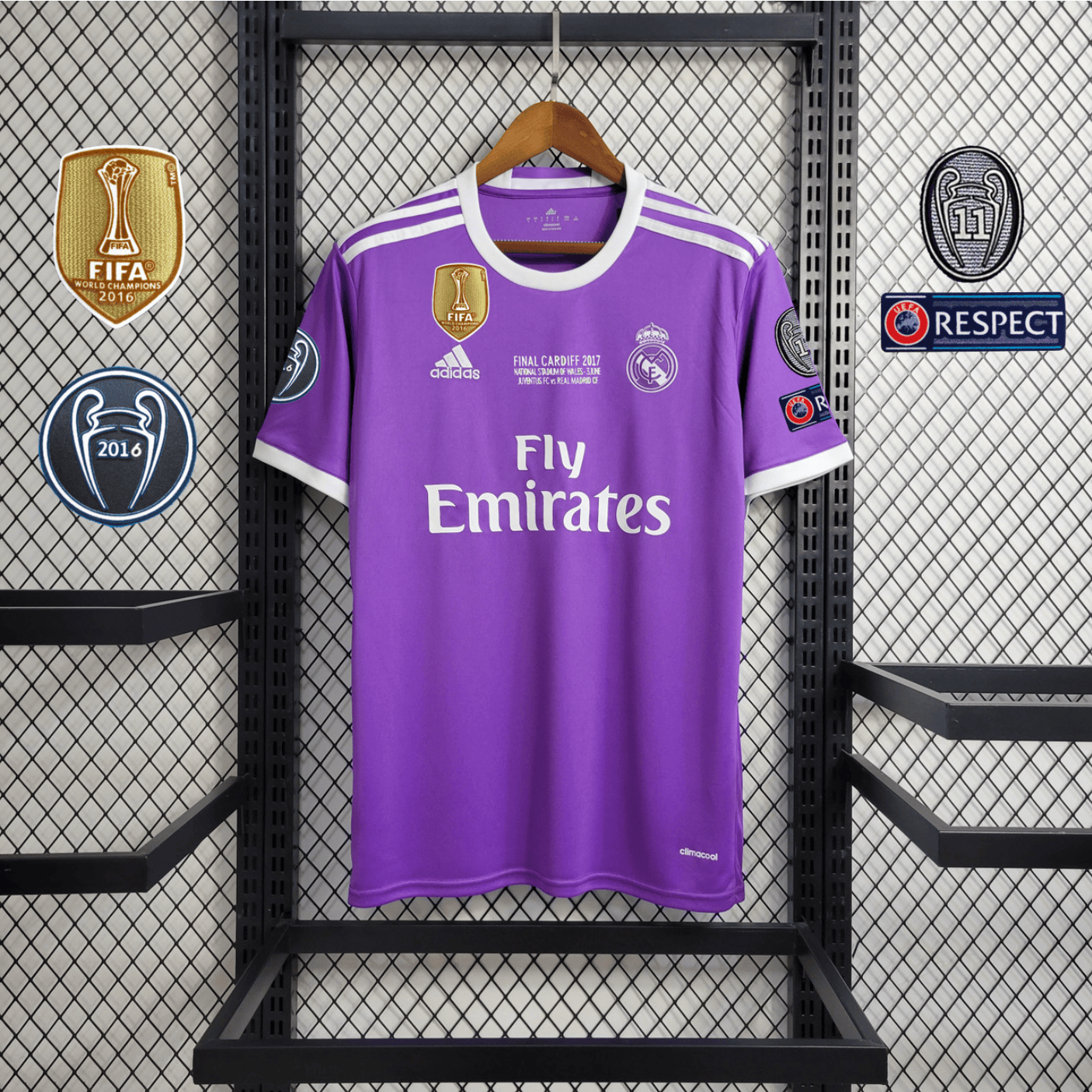 Real Madrid 2016/17 Away Men Retro Jersey - Purple