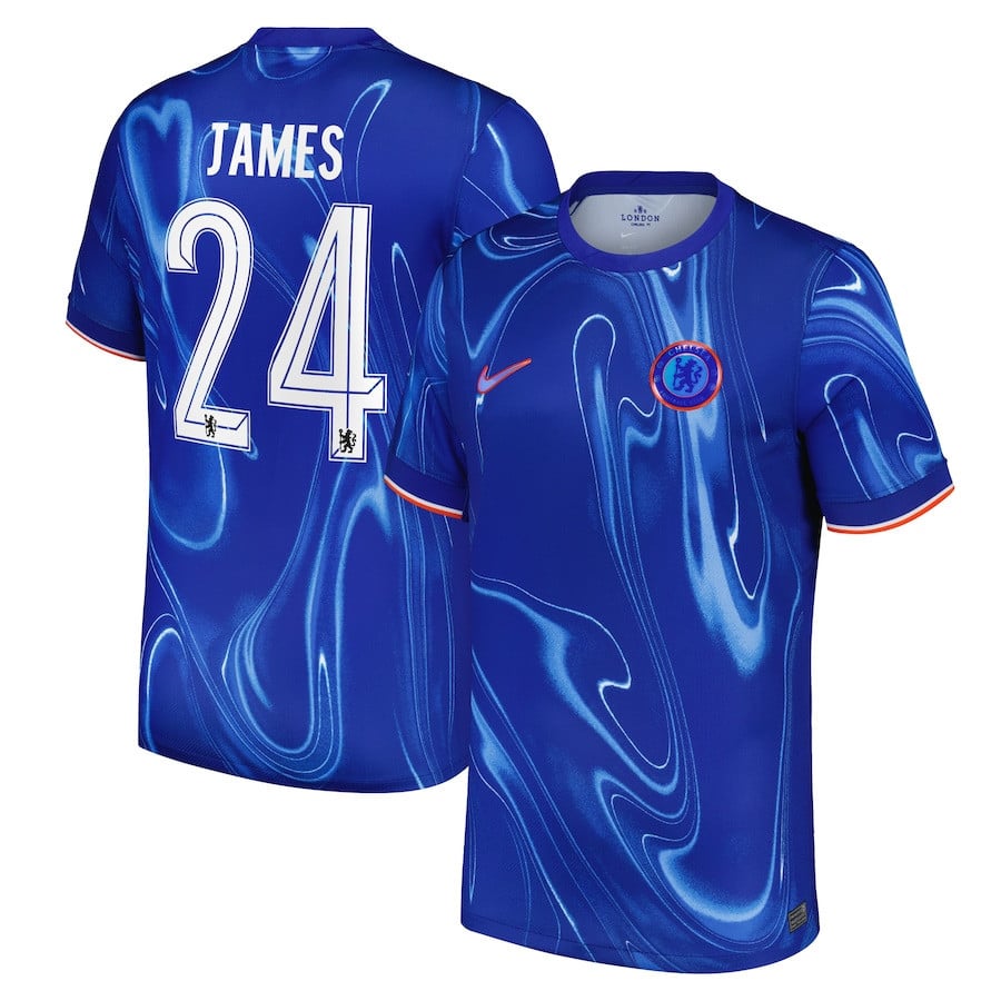 Reece James 24 Chelsea Cup 2024/25 Home Men Jersey - Blue