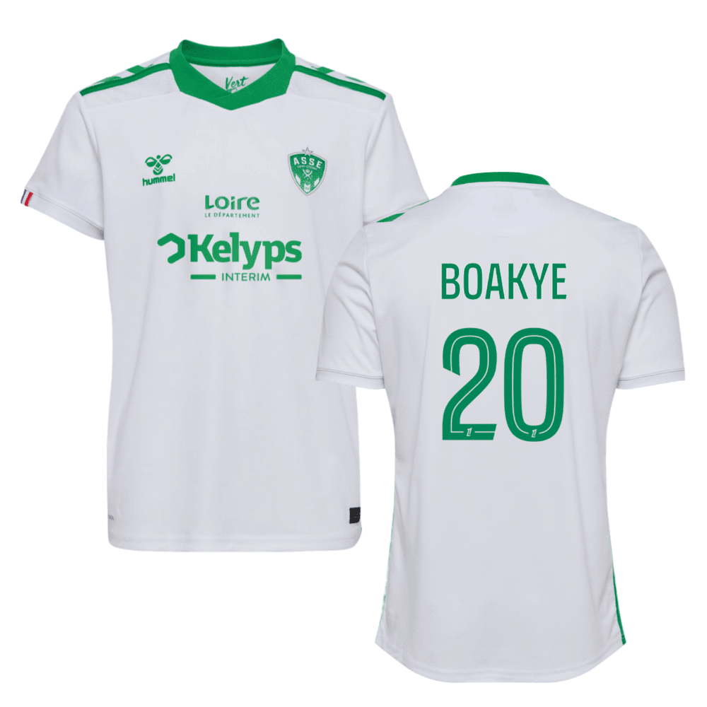 Richmond Boakye 20 AS Saint-Étienne 2024/25 Away Men Jersey - White
