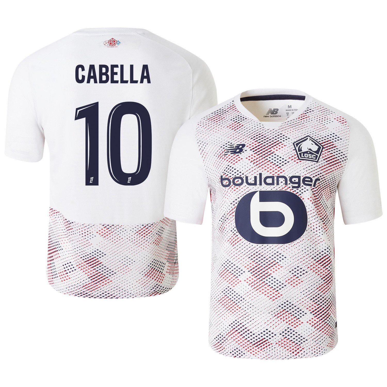 Rémy Cabella 10 LOSC Lille 2024/25 Away Men Jersey - White
