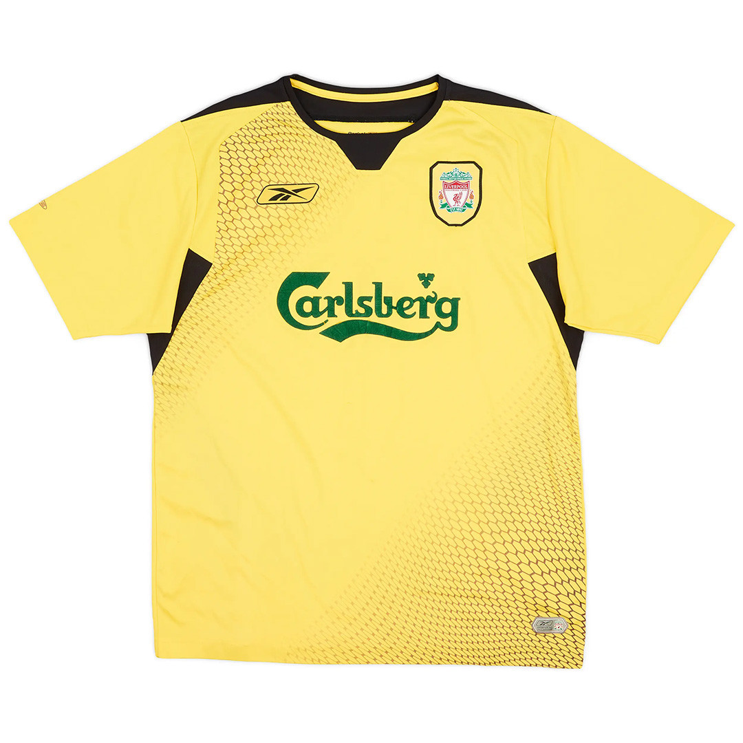 Robbie Fowler x Liverpool 2004/05 Away Retro Men Jersey - Yellow