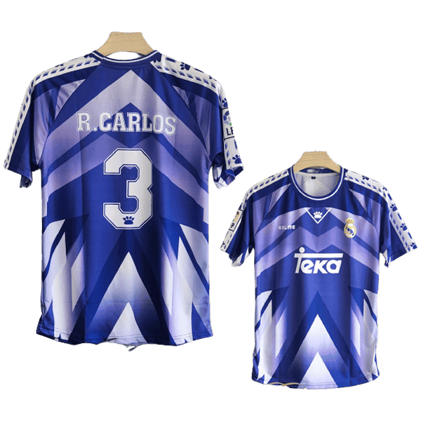 Roberto Carlos Real Madrid 1996-97 Retro Men Jersey - Purple