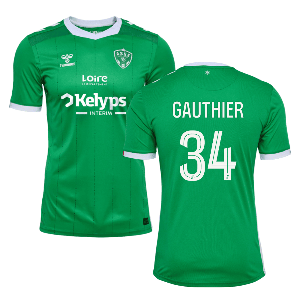 Romain Gauthier 34 AS Saint-Étienne 2024/25 Home Men Jersey - Green