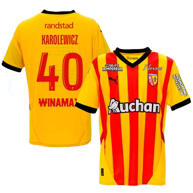 Roman Karolewicz 40 RC Lens 2024/25 Home Men Jersey - Yellow