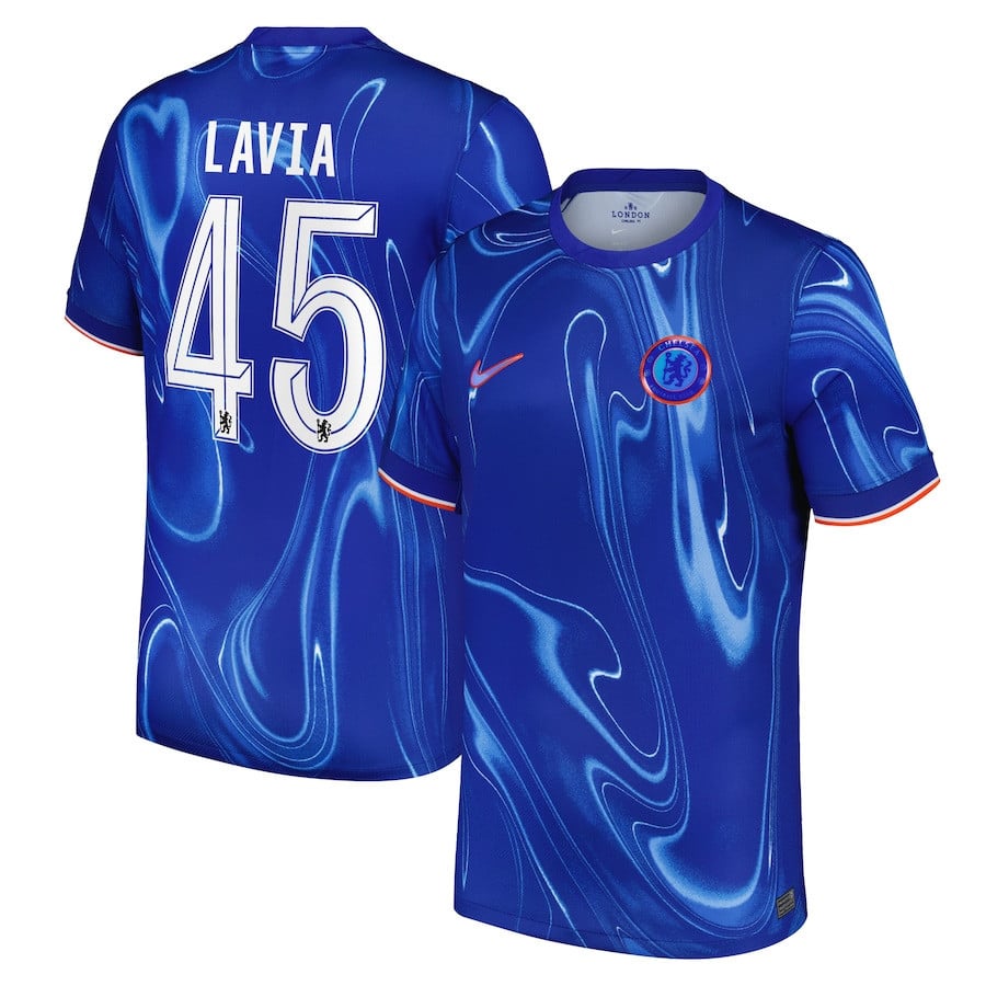 Roméo Lavia 45 Chelsea Cup 2024/25 Home Men Jersey - Blue