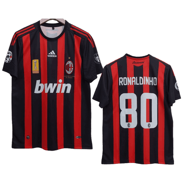 Ronaldinho Ac Milan 2008-09 Home Men Jersey - Red