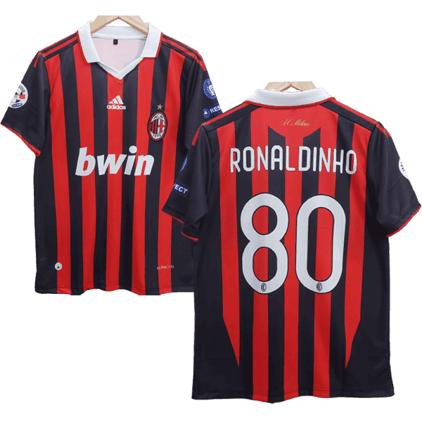 Ronaldinho Ac Milan 2009-10 Home Men Jersey - Red
