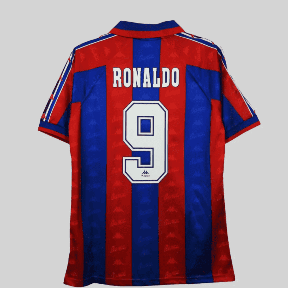 Ronaldo 9 Barcelona 1995-1997 Retro Home Jersey - Men