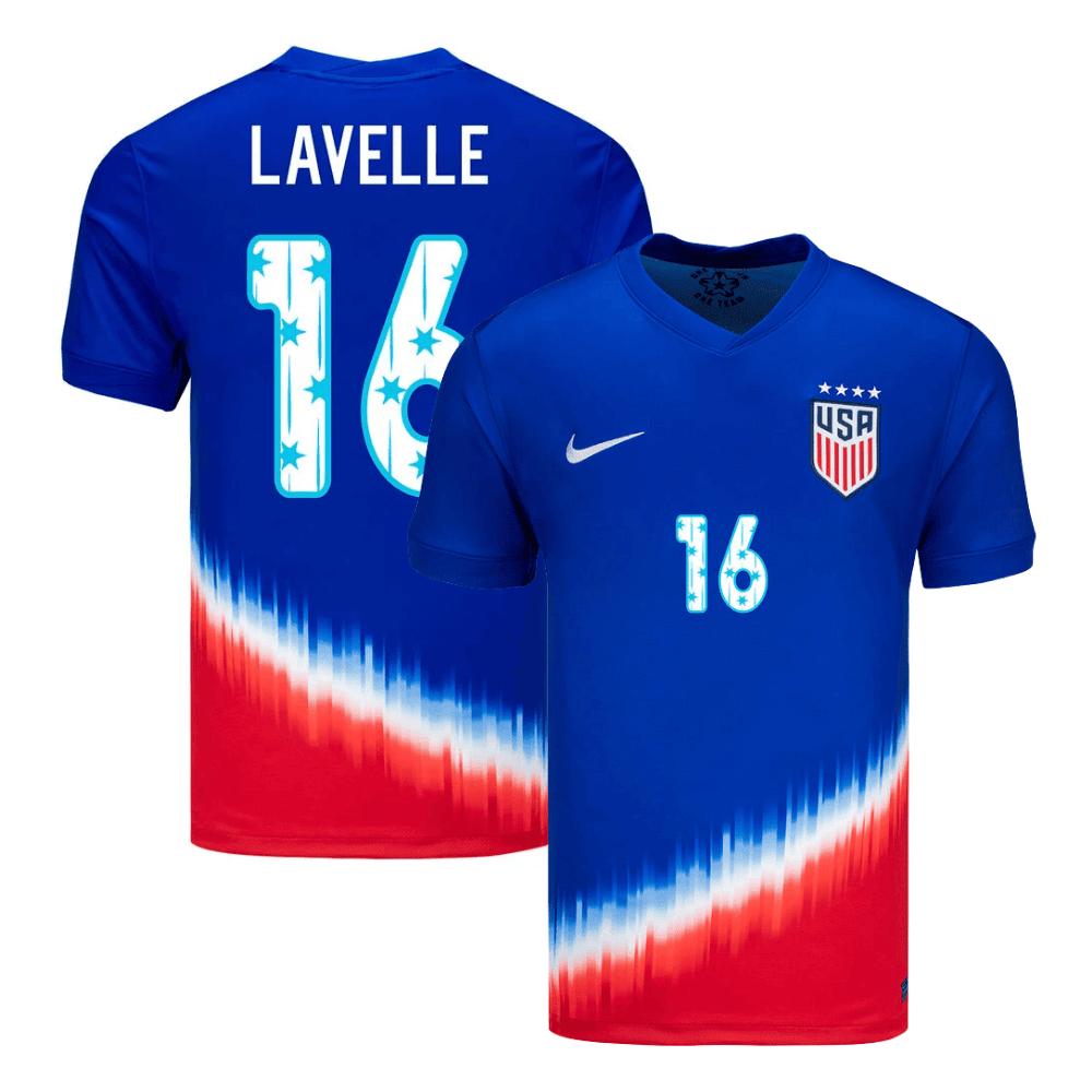 Rose Lavelle 16 USWNT 2024 SheBelieves Cup Away Stadium MEN Jersey