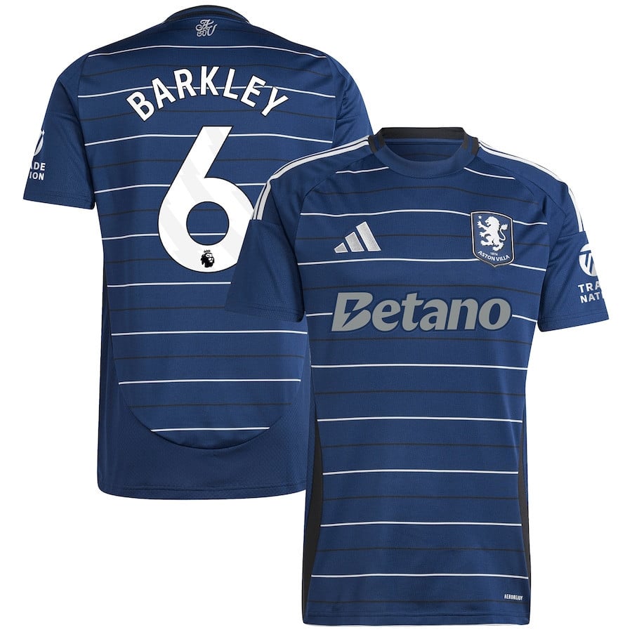 Ross Barkley 6 Aston Villa 2024/25 Third Men Jersey - Navy