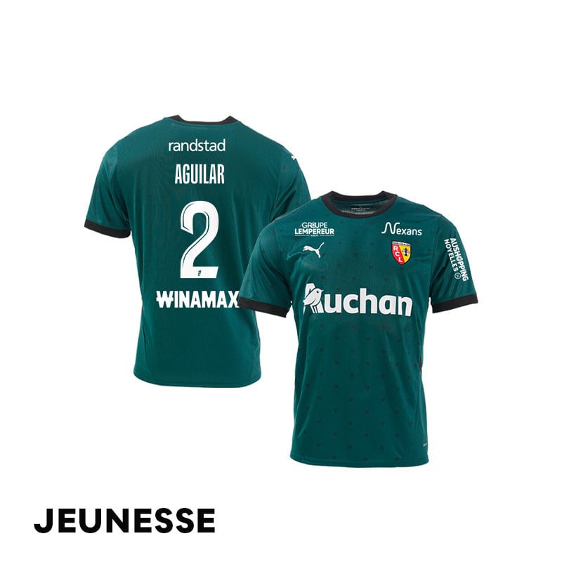 Ruben Aguilar 2 RC Lens 2024/25 Away YOUTH Jersey - Green
