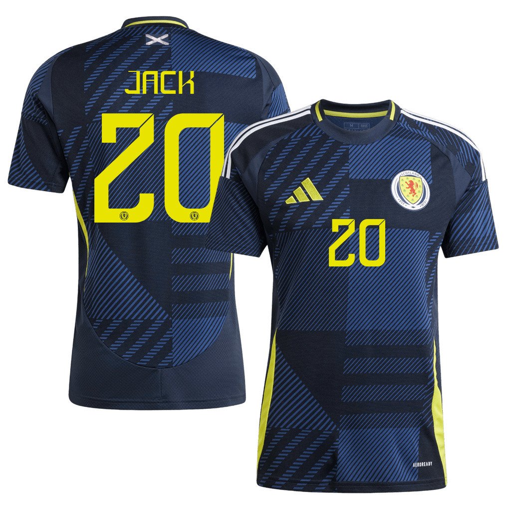 Ryan Jack 20 Scotland National Team 2024 Home Men Jersey - Navy
