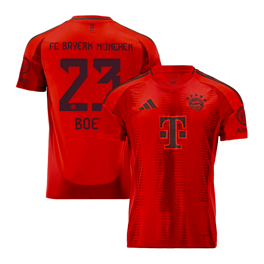 Sacha Boey 23 Bayern Munich 2024/25 Home Men Jersey - Red