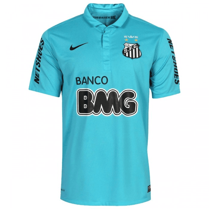 Santos 2012/13 Third Retro Men Jersey - Aqua
