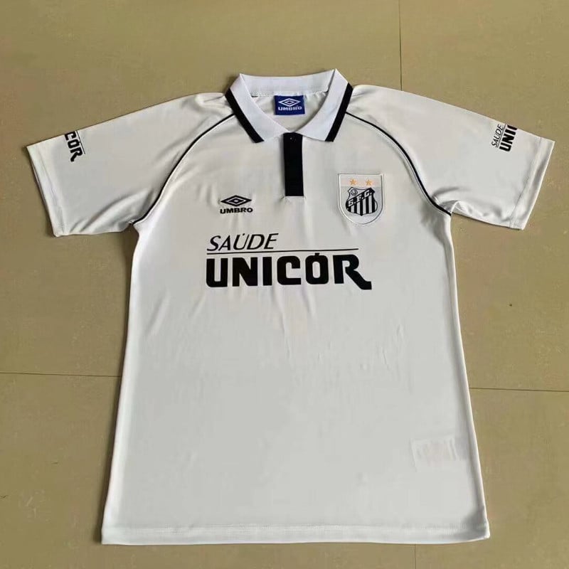 Santos FC 1999 Home Retro Men Jersey - White