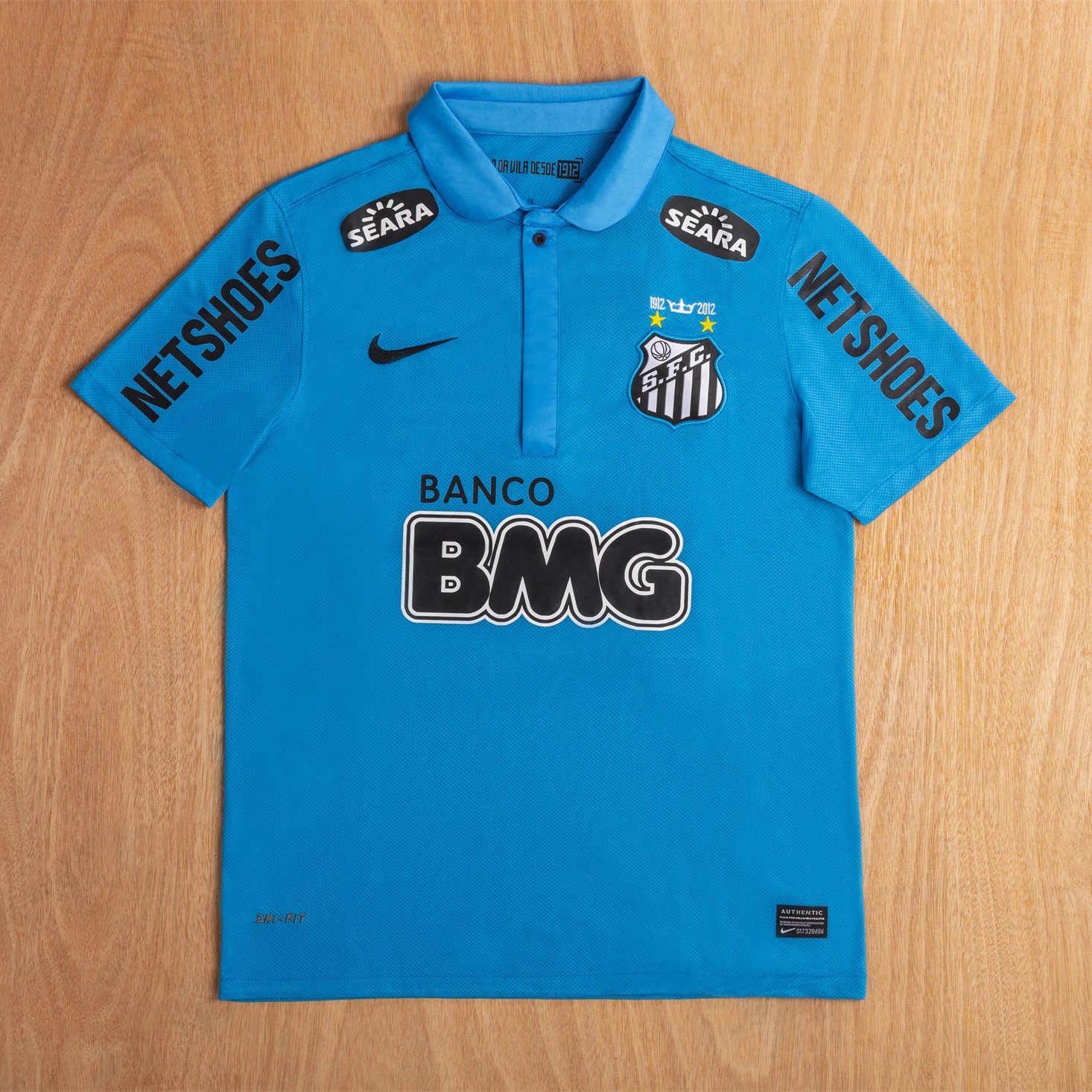 Santos FC 2012 Third Retro Men Jersey - Sky Blue