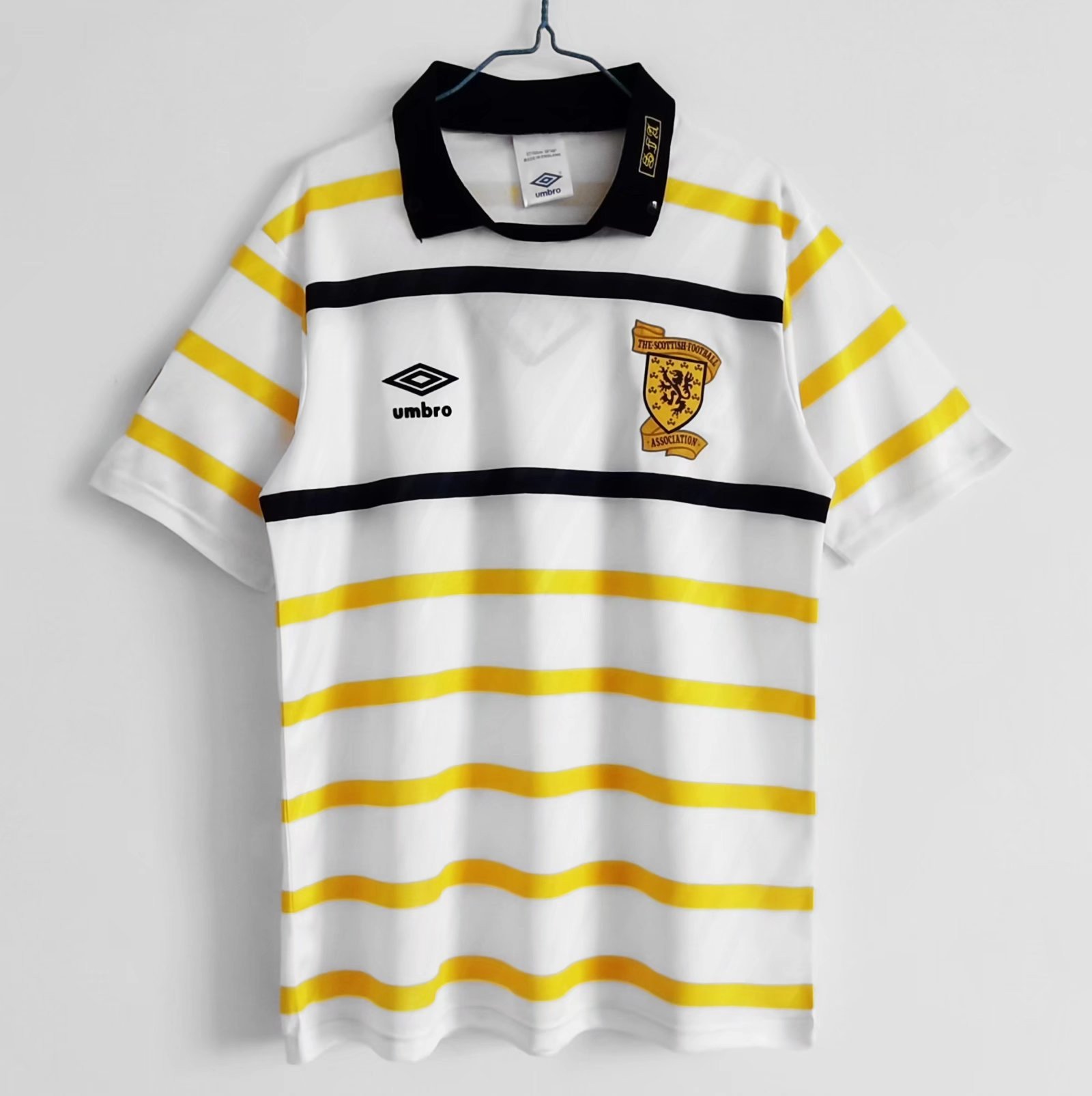 Scotland 1988/91 Away Retro Men Jersey - White