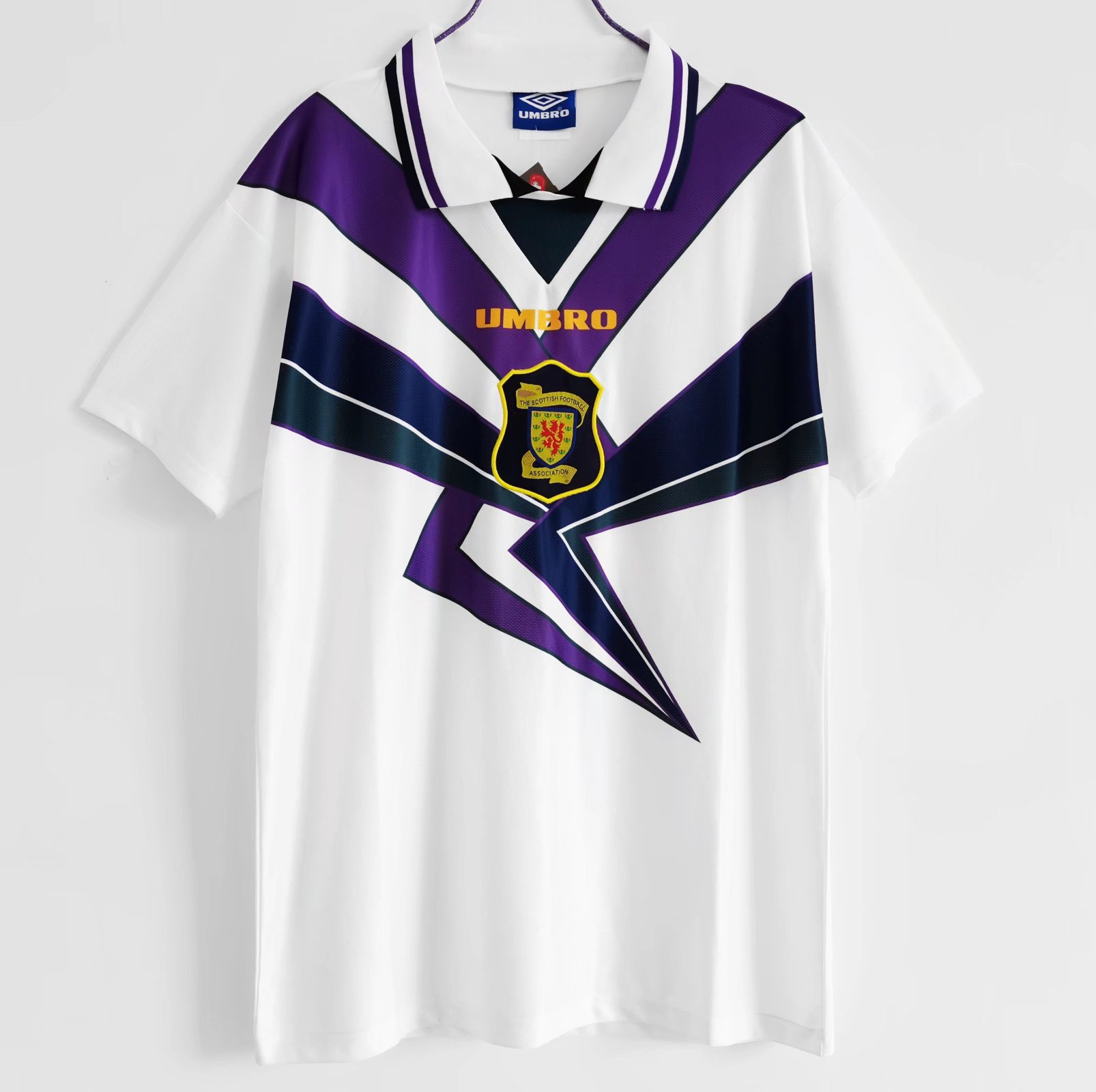 Scotland 1994/96 Away Retro Men Jersey - White