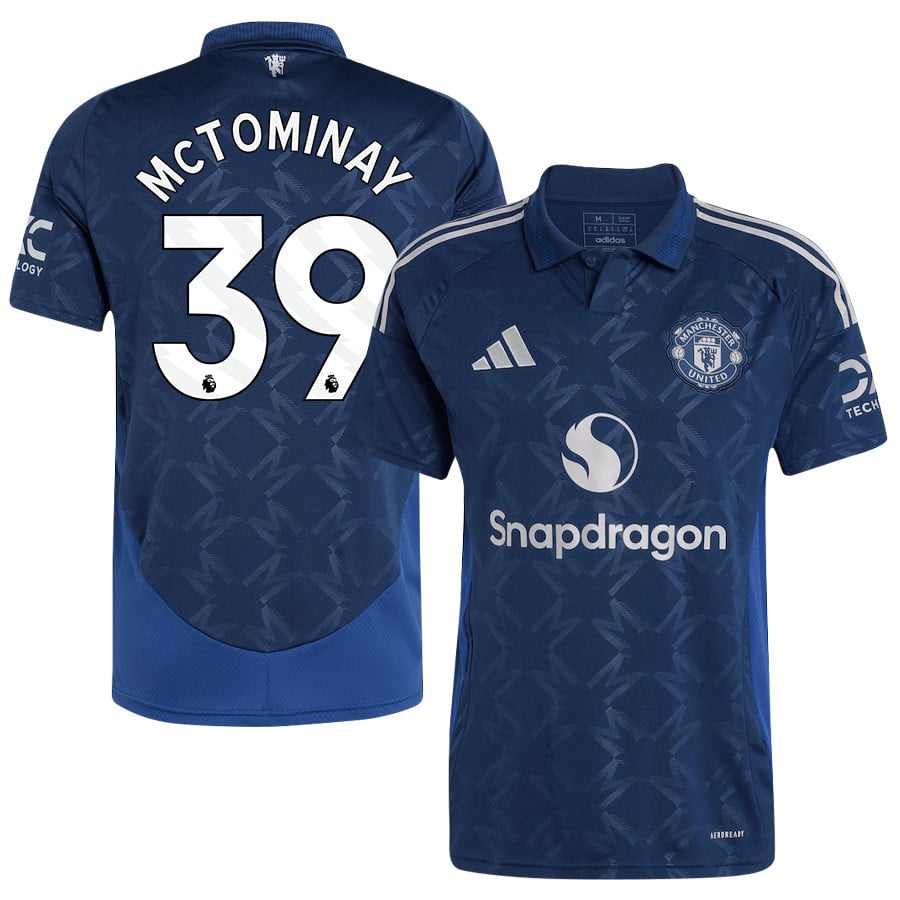 Scott McTominay 39 Manchester United 2024/25 Away Jersey - Men, Blue