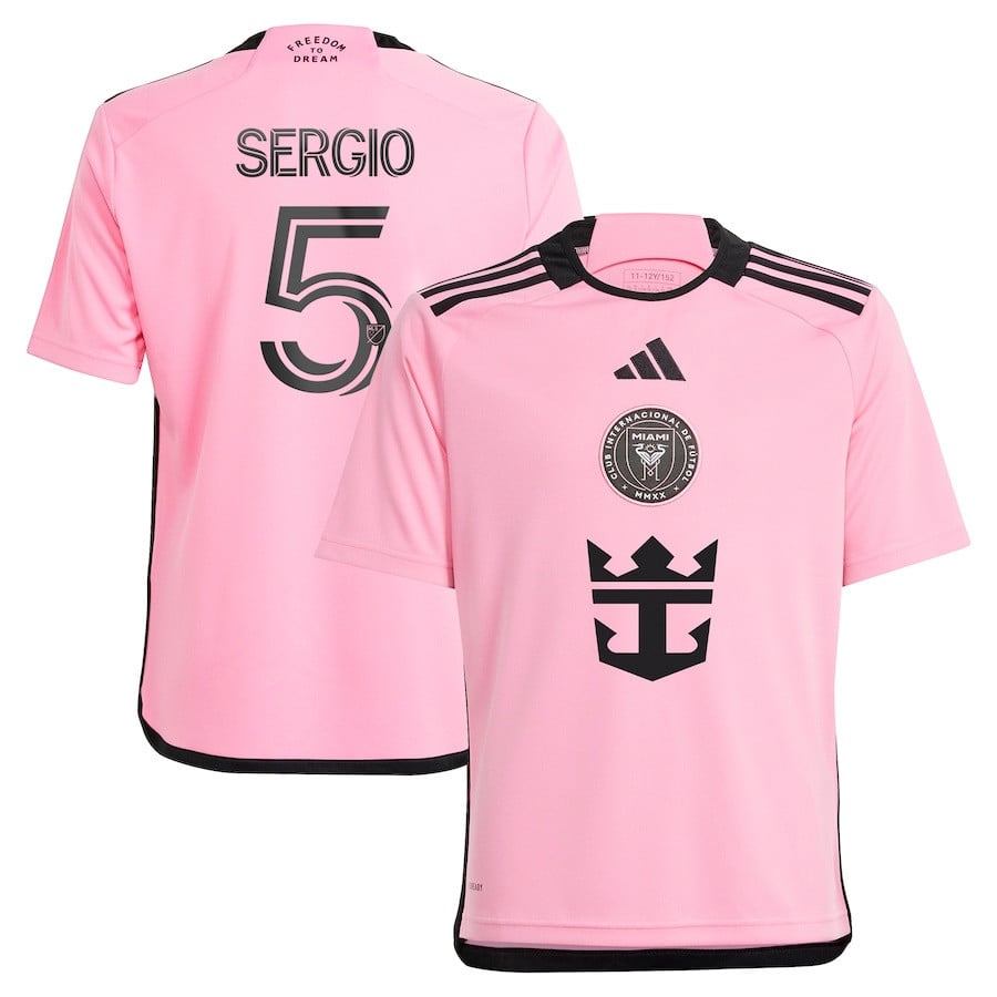 Sergio Busquets 5 Inter Miami CF 2024 2getherness YOUTH Jersey - Pink