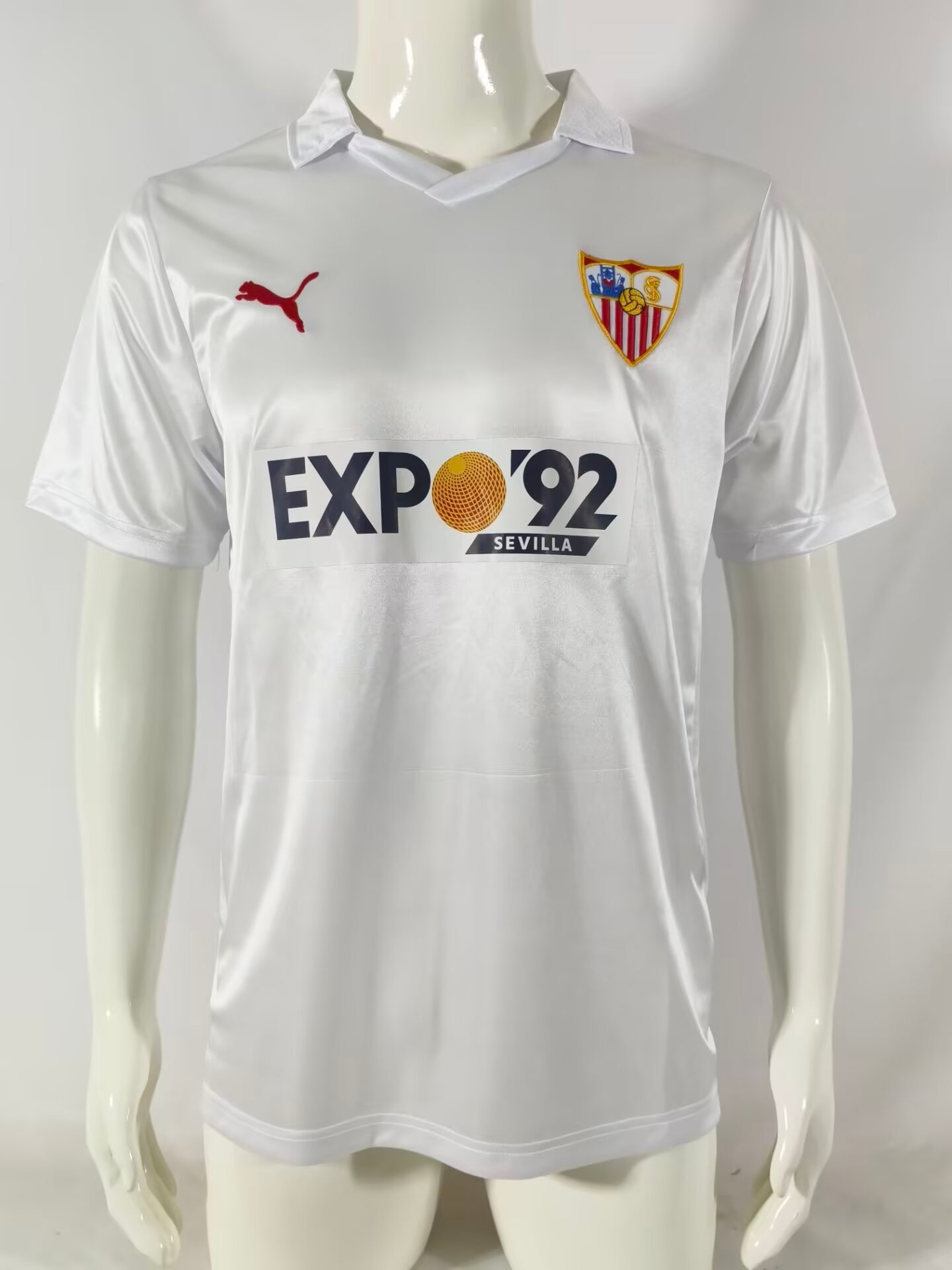 Sevilla FC 1987/90 Home Retro Men Jersey – White