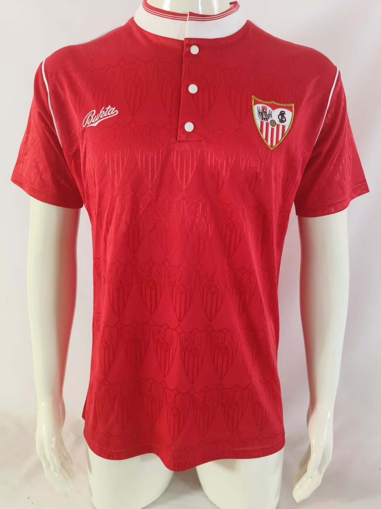 Sevilla FC 1991/92 Away Retro Men Jersey – Red