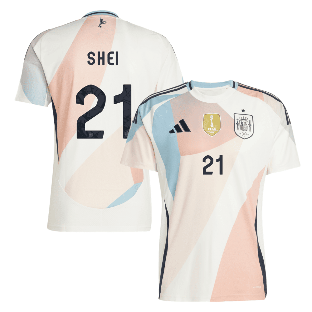 Sheila García 21 Spain Women's National Team 2025/26 Away Men Jersey - Cream