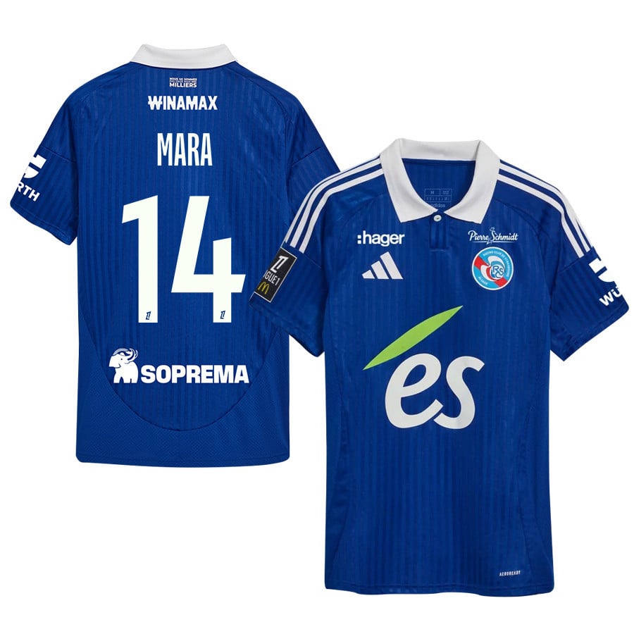 Sékou Mara 14 RC Strasbourg Alsace 2024/25 Home Men Jersey - Blue