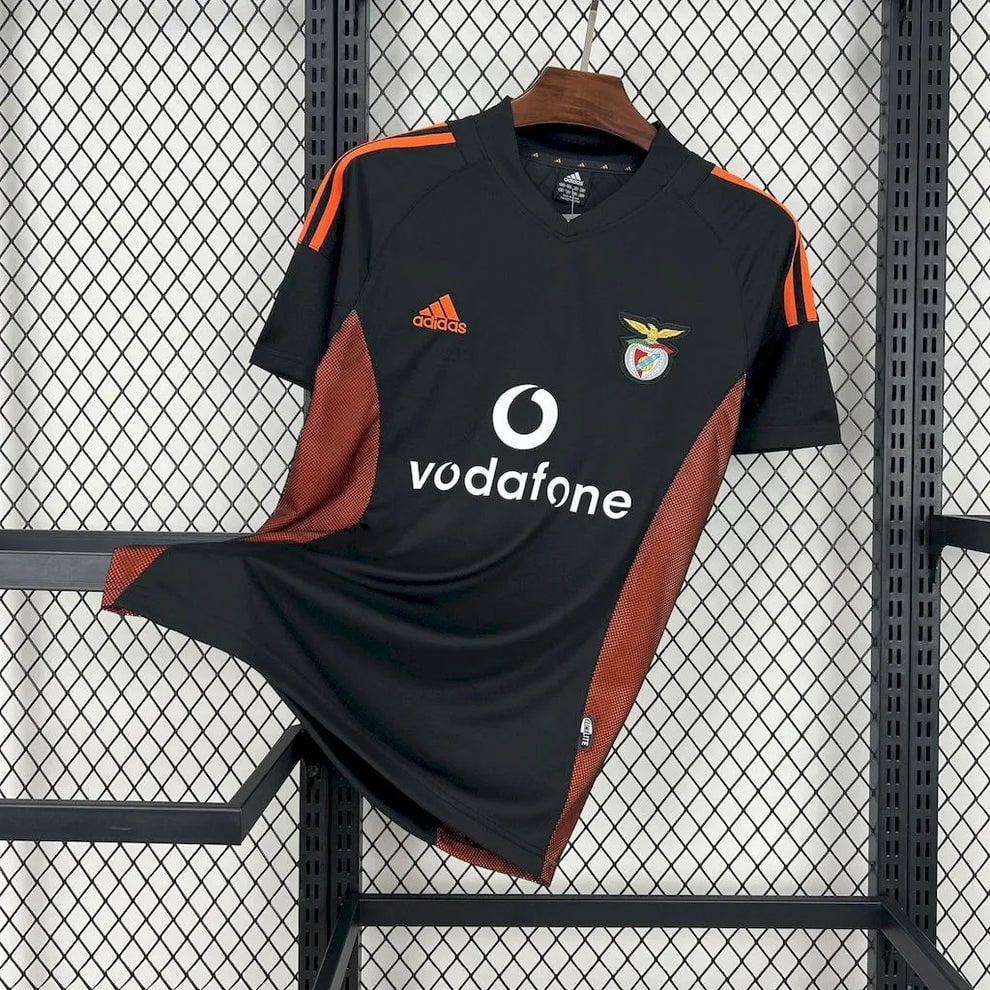 SL Benfica 2002/03 Away Retro Men Jersey - Black