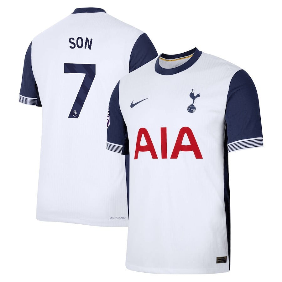 Son Heung-Min 7 Tottenham Hotspur 2024/25 Home Men Jersey - White