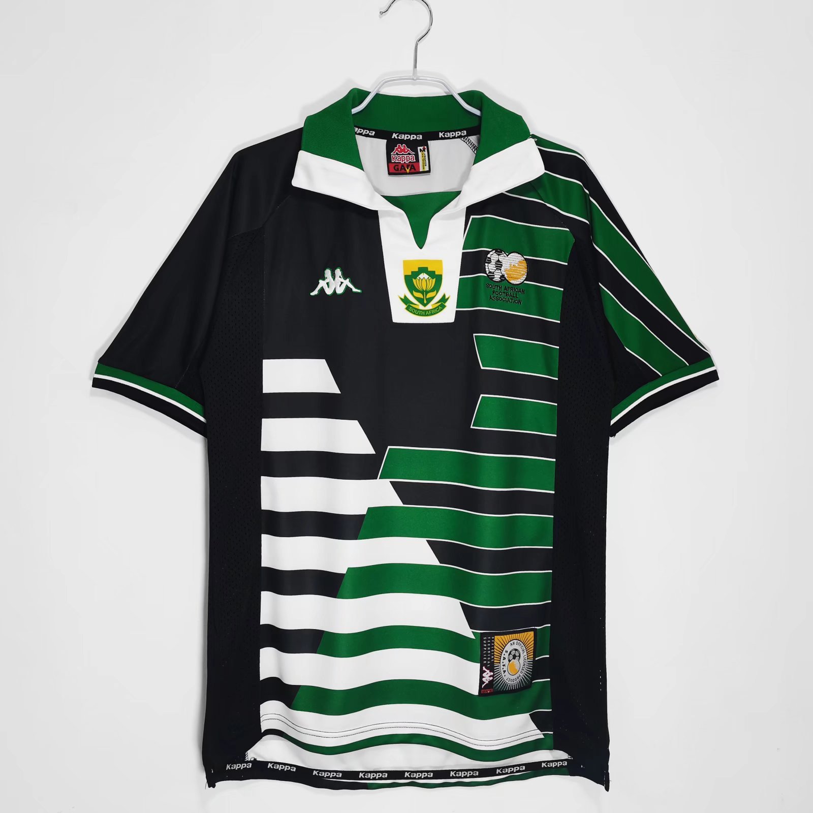 South Africa 1998 Away Retro Men Jersey - Black