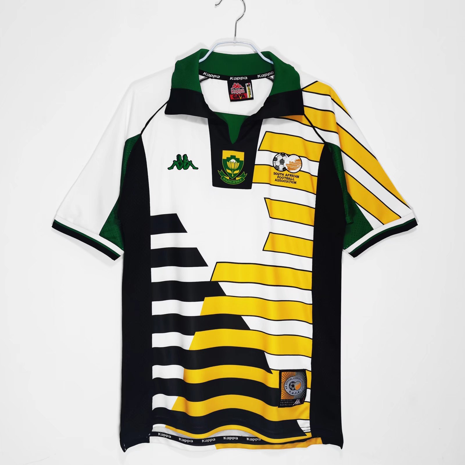 South Africa 1998 Home Retro Men Jersey - White