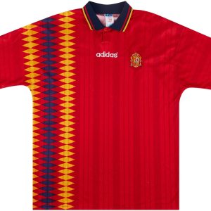 Spain 1994 Home Retro Men Jersey - Red