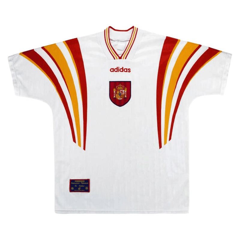 Spain 1996/98 Away Retro Men Jersey - White